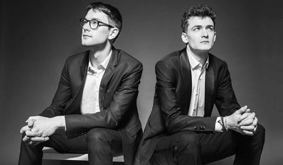 Viktor Soos (li.) und Max Vogler sind das Duo Monasterium.