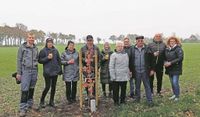 Eine besondere Tradition in der Süd-Börde wird fortgesetzt. Die Hochzeitsalleen in Abbenseth (oben) und Hollen wachsen weiter.