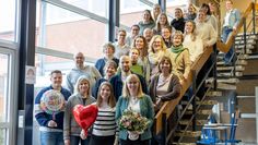 (vorne v. l.) Nicolas Lukritz, Martina Graap, Sirah Koch und Alexandra Schwiering freuen sich auf die kommende Zeit an der Grund- und Oberschule.