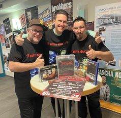 (v. l.) Dennis George, Sebastian Wolniczak und Johannes Hugel freuen sich wieder auf viele Gäste bei der Retro-Börse.