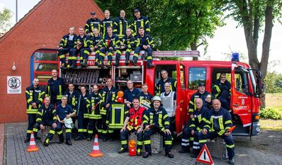 Die Einsatzabteilung der Freiwilligen Feuerwehr Tüschendorf ist am Samstag bei der großen Kolonnenfahrt dabei.