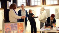 Der Vorstand des Kunstvereins: Britta Rath, Claudia Schnibbe, Dorothea von Rex-Gröning, Katrin Schütte und Irmgard Windhorst.