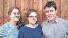 (v. l.) Jorunn, Malin und Jarmo Kumkar haben die Jury mit ihrem Projekt überzeugt.