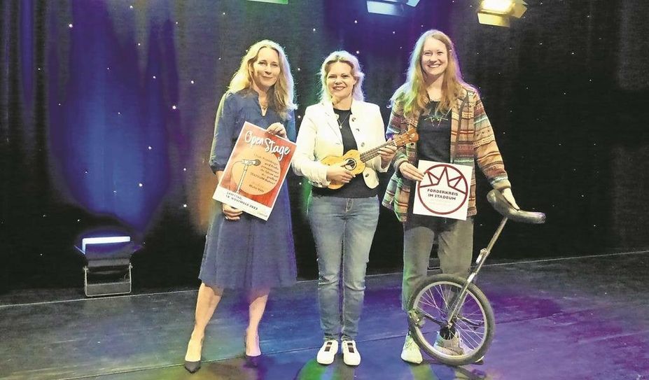 Förderkreis Vorsitzende Dr. Katja Otter, Intendantin Dr. Silvia Stolz und Referentin Lea Schleßelmann freuen sich auf die Talente. Foto: eb