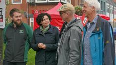 Amira Mohamed Ali (mitte links) mit Claas Landwehr, Eckhardt Schlöbcke und Herbert Behrens (von links). Foto: eb
