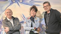 Siegfried Krön (v. li.), Tina Abich und Peter Glaßmeyer freuen sich auf die von ihnen kuratierte „AprilArt24“.