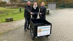 Das geförderte E-Lastenrad wird ab Januar für ein halbes Jahr vom Verein „Hu‘e Mobil“ in Ritterhude genutzt. Foto: Landkreis Osterholz