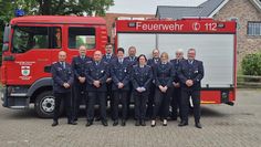 Das Kommando der Kuhstedter Feuerwehr.