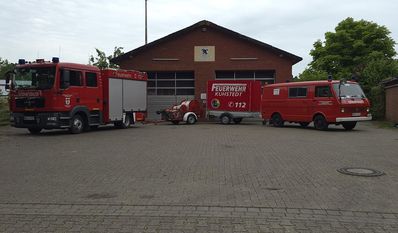 Das Kommando der Kuhstedter Feuerwehr.