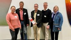 Nahmen den Preis entgegen: Nina Fischer-Schulz (v. li.), Gerhard Hübner, Andreas Tews, Matthias Bornemann und Erika Stubbe.