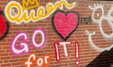 Die Fassade des M56 bietet eine neue Fläche für die Graffiti-Kunst.