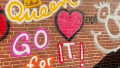 Die Fassade des M56 bietet eine neue Fläche für die Graffiti-Kunst.