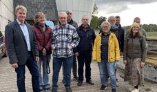 Die Delegation der Grünen lernte viel Informatives beim Wasserverband in Minstedt.