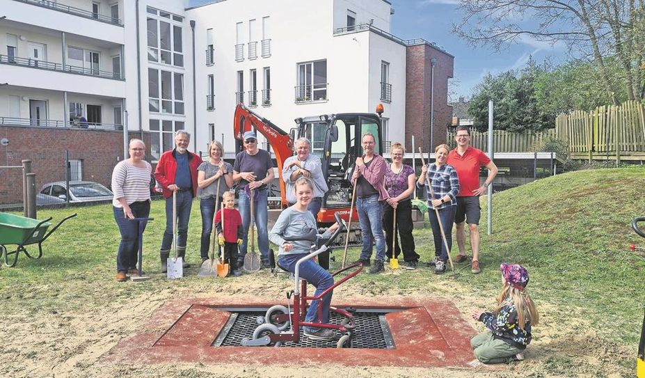 Das Trampolin ist für Menschen im Rollstuhl befahr- und nutzbar.