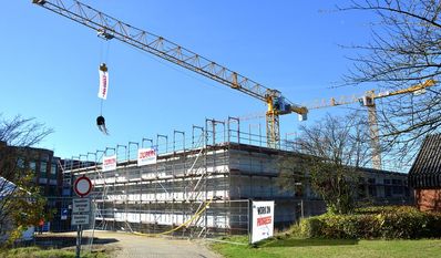 Etappenziel erreicht: Am Neubau der OsteMed Klinik wurde vergangene Woche Richtfest gefeiert.