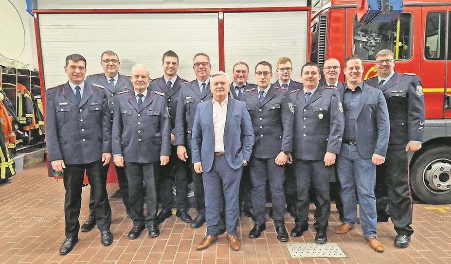 Die Mitglieder der Ortsfeuerwehr freuen sich auf viele weitere Jahre.