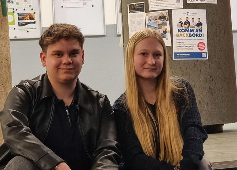 Aiden Salazar und Melina Kroo wollen sich für die Belange der Schüler:innen einsetzen.