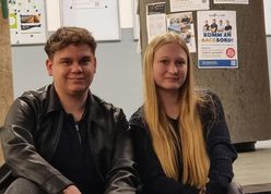 Aiden Salazar und Melina Kroo wollen sich für die Belange der Schüler:innen einsetzen.