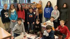 Die Schüler:innen der Klasse 5.1 waren mit Begeisterung  bei der Hilfsaktion dabei. Foto: Karoline Maurhoff