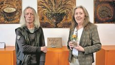 Michael Sander und Waltraud Sommer zeigen ihre Kunstwerke noch bis zum 5. Mai im EIGENART kunstraum in der Bremer Straße.