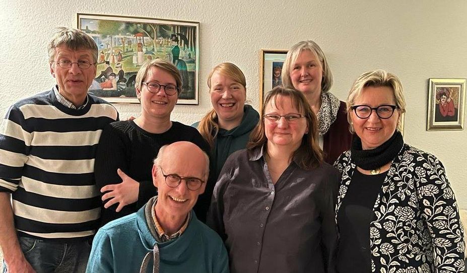 Die Vorstandsmitglieder Otto Heusmann, Andrea Freudenfeld, Ann-Katrin Gerken, Frauke Scheunemann, Udo Flathmann, Ute Schröder, Petra Pfitzner