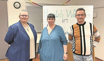 Von links: Denise Teucher, Nadine Zimmermann und Michael Jänicke gehören zu den 30 Gründungsmitgliedern der ersten Mietergemeinschaft in der Kreisstadt.