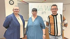 Von links: Denise Teucher, Nadine Zimmermann und Michael Jänicke gehören zu den 30 Gründungsmitgliedern der ersten Mietergemeinschaft in der Kreisstadt.