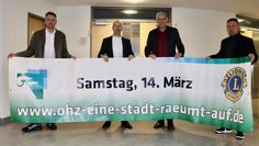 Sie hoffen auf viele Mitstreiter: (v. l.) Kai Hardi Käppel, Ricky Holsten, Bürgermeister Torsten Rohde und Christof von Schroetter.