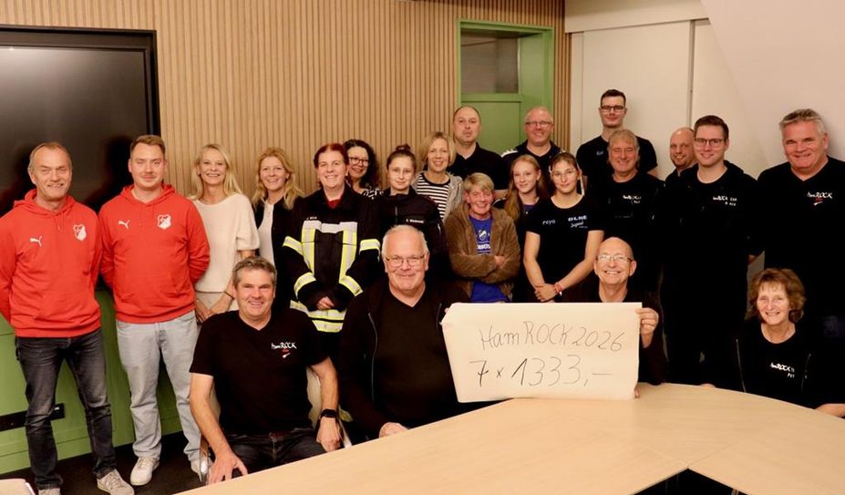 In diesem Jahr profitieren sieben regionale Vereine vom HamROCK-Festival 2026.