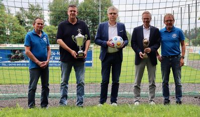 Sponsoren und Organisationsteam: Ralf Brase, Sven Meyerdierks, Ralf Puckhaber, Dirk Schmolke und Uwe Böttjer.