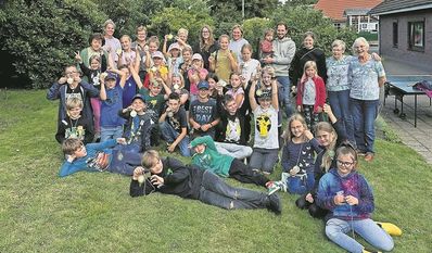 Sichtlich viel Spaß hatten die Kinder beim Ferienspaßprogramm in Hollen.