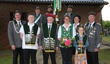 Die amtierende Königsfamilie wird ein letztes Mal beim Schützenfest gefeiert.