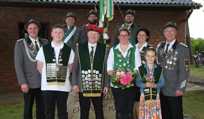Die amtierende Königsfamilie wird ein letztes Mal beim Schützenfest gefeiert.