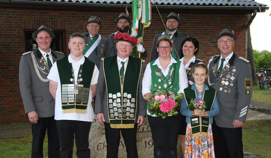 Die amtierende Königsfamilie wird ein letztes Mal beim Schützenfest gefeiert.
