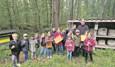 Die Kinder durften beim Imkerverein viel lernen und erleben.