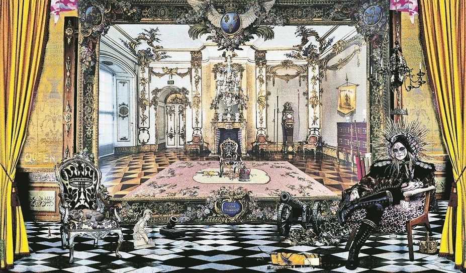 In der Galerie wird ein barockes Bilderpanorama gezeigt, das gleichzeitig eine Geschichtscollage ist.