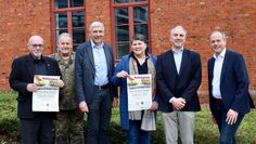 Organisatoren in Vorfreude: Jürgen Langenbruch, Oberstleutnant Wilfried Kantar, Bürgermeister Torsten Rohde, Katrin Engelken von Oehsen, Dr.-Ing. Marc Lemmel und Jan Mackenberg.