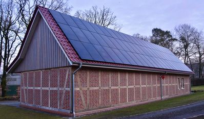 Ein kürzlich realisiertes landwirtschaftliches Gebäude in Basdahl.