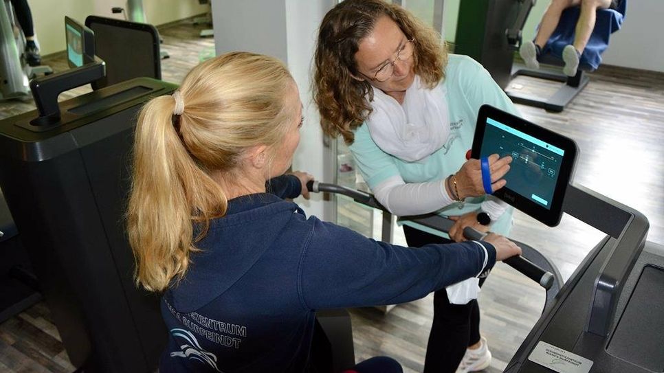 Im Gesundheitszentrum Burfeindt wird nach den neuesten sportwissenschaftlichen und physiotherapeutischen Erkenntnissen trainiert.