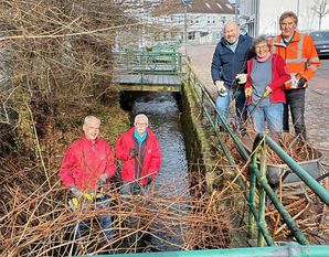 (v. l.) Mit vollem Körpereinsatz dabei: Michael Harjes, Klaus Sass, Torsten Haß, Anne Deutsch und Jörg Monsees.