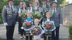 Das Königshaus um König Bernd Mangels freut sich auf ein spannendes Schützenfest.