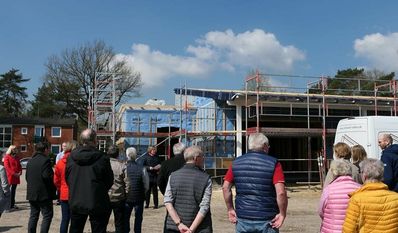 Der Bau der zukünftigen Kindertagesstätte in Schwanewede geht voran.