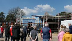 Der Bau der zukünftigen Kindertagesstätte in Schwanewede geht voran.
