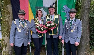 Die amtierenden Majestäten freuen sich auf tolle Festtage mit vielen Gästen auf dem Festplatz