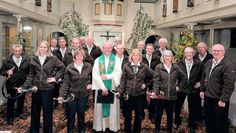Traditioneller Hubertusgottesdienst zu Ehren des Schutzpatrons der Jäger mit dem Jagdhornbläserkorps Wesermünde-Süd und Pastor Dieter Klee.