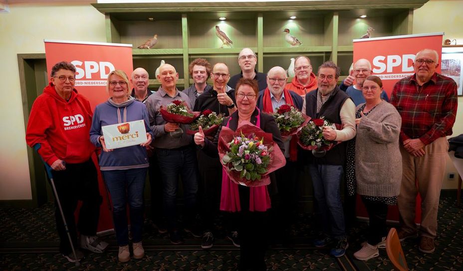 Die gewählten neuen Funktionsträger der SPD Bremervörde-Obere Oste.