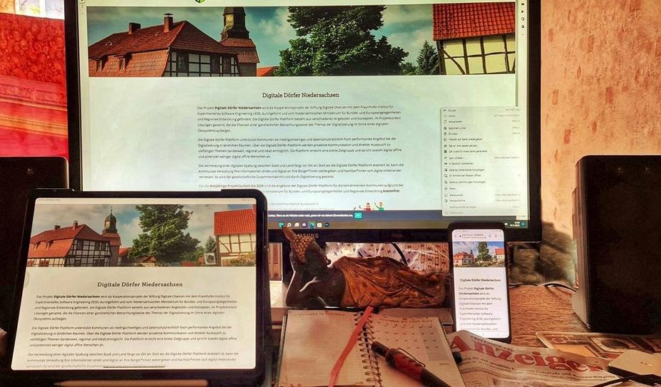 Für das Projekt „Digitale Dörfer“ stehen zwei Millionen Euro zur Verfügung. Foto: alvo