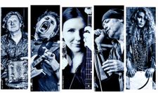 Fotocollage der Musiker der Hamburg Blues Band