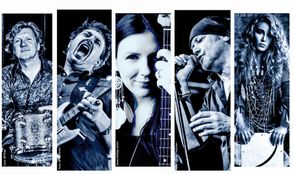 Fotocollage der  Musiker der Hamburg Blues Band