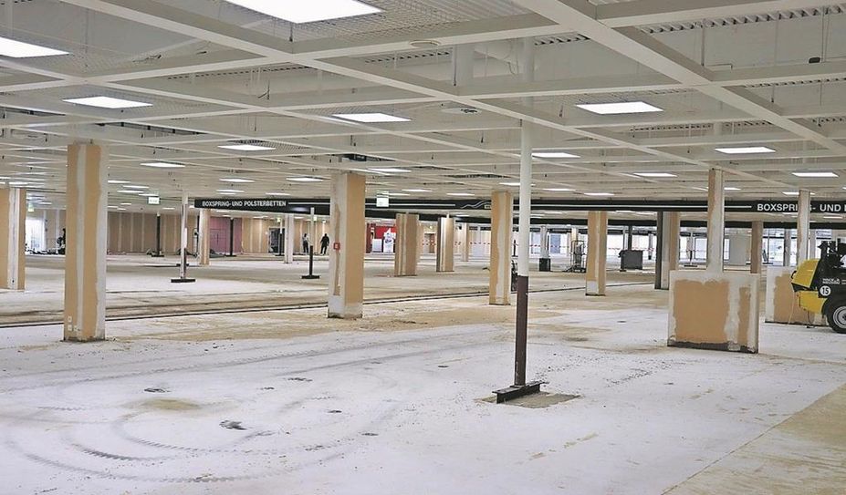 Heute noch Baustelle, morgen schon Möbelerlebniswelt.